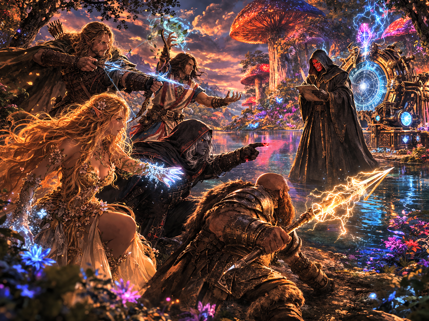 Battle around the Feywild siphon machine.